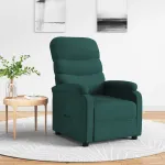 Fotoliu rabatabil, verde închis, material textil GartenMobel Dekor