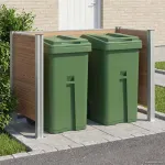 Împrejmuire pentru Coș de Gunoi Maro 161 x 85 x 115 cm GartenMobel Dekor