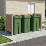 Împrejmuire pentru Coș de Gunoi Maro 237 x 85 x 115 cm GartenMobel Dekor
