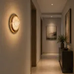 Aplica LED decorativa CELESTIA Ø20, 3 temperaturi, finisaj auriu