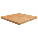 Blat masă pătrat maro deschis 70x70x4 cm lemn stejar tratat GartenMobel Dekor
