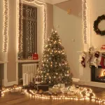 Instalație tip cluster cu 400 LED-uri, alb cald, PVC GartenMobel Dekor