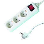 Prelungitor electric cu 3 prize, cablu 3 m, 1.5 mm si intrerupator