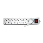 Prelungitor electric Makalon cu 5 prize, 3 m, cablu 1.5 mm, intrerupator