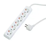 Prelungitor electric cu 6 prize, cablu 1,5 m, 1,5 mm, fara intrerupator
