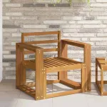 Canapea de exterior Lemn Solid de Acacia natural GartenMobel Dekor