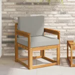 Canapea de exterior Lemn de acacia solid și poliester GartenMobel Dekor