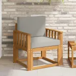 Canapea de exterior Lemn de acacia solid și poliester GartenMobel Dekor