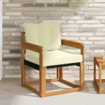 Canapea de exterior Lemn solid de Acacia și Textilene GartenMobel Dekor
