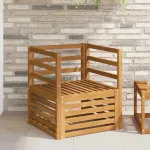 Canapea de exterior Lemn Solid de Acacia natural GartenMobel Dekor