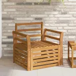 Canapea de exterior Lemn Solid de Acacia natural GartenMobel Dekor