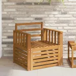 Canapea de exterior Lemn Solid de Acacia natural GartenMobel Dekor