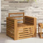 Canapea de exterior Lemn Solid de Acacia natural GartenMobel Dekor