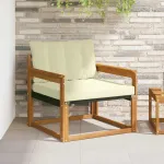 Set de canapele de exterior Lemn solid de Acacia și Textilene GartenMobel Dekor