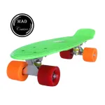 Penny board Mad Cruiser Original verde, compact, cu rulmenti ABEC 7