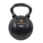 Gantera kettlebell cauciucata 40 kg cu maner cromat Sportmann