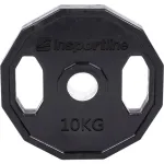 Disc olimpic cauciucat inSPORTline Ruberton 10 kg, cu manere