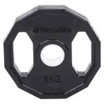 Disc olimpic cauciucat inSPORTline Ruberton 5 kg, cu mânere
