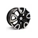 Set 4 jante aliaj originale Dacia RASAN 19x7J 5x114.3 ET31 negru diamond cut