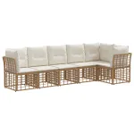 Set de canapele pentru grădină cu pernă 2 pcs poliratan GartenMobel Dekor