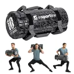 Sac de antrenament inSPORTline Fitbag Camu 10 kg cu 7 mânere