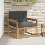 Canapea Medie pentru Exterior Poliester Alb GartenMobel Dekor