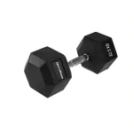 Gantera hexagonala cauciucata 32.5 kg Sportmann pentru fitness si forta