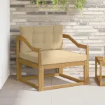 Canapea Medie pentru Exterior Poliester Alb GartenMobel Dekor