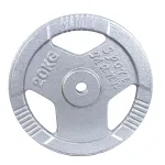 Disc greutate din fier 20 kg pentru bară 30 mm, cu mânere