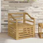 Canapea de exterior Lemn Solid de Acacia Alb GartenMobel Dekor