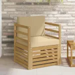 Canapea de exterior Poliester Alb GartenMobel Dekor