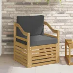 Canapea de exterior Poliester alb și antracit GartenMobel Dekor