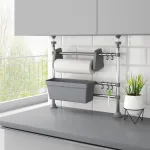 Organizator de bucătărie reglabil, aluminiu GartenMobel Dekor