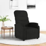 Fotoliu rabatabil, negru, material textil GartenMobel Dekor