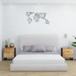 Noptiere, 2 buc., 40x33x46 cm, lemn masiv de acacia GartenMobel Dekor