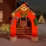 Arcadă de poartă gonflabilă cu LED-uri de Crăciun, 380 cm GartenMobel Dekor