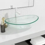 Chiuvetă, transparent, 54,5x35x15,5 cm, sticlă securizată GartenMobel Dekor