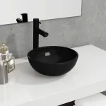 Chiuvetă din sticlă securizată, negru, 30x12 cm GartenMobel Dekor