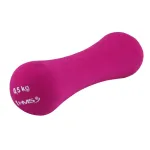Gantera neopren HMS 0,5 kg roz pentru fitness, aerobic si recuperare