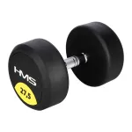 Gantera fixa cauciucata HMS HG PRO 27,5 kg, maner striat cromat