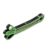 Banda elastica fitness HMS GU06 verde/negru, rezistenta 9-22,5 kg