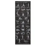Saltea yoga antiderapanta Yogi Plan F27B, 173x61x0,6 cm, neagra
