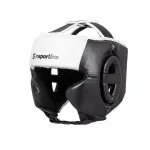 Cască de box inSPORTline Truluck negru/alb cu protecție obraz