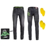 Pantaloni Moto Barbati Jeans W-TEC Leonard Negru