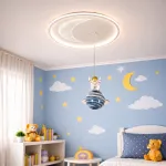 Lustra LED ASTRONAUT 80W, lumina Rece/Calda/Neutra, Alb