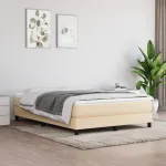 Saltea cu arcuri buzunar, fermitate medie, crem, 140x200x20 cm, textil GartenMobel Dekor