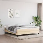 Saltea cu arcuri buzunar, fermitate medie, crem, 160x200x20 cm, textil GartenMobel Dekor