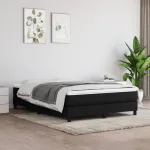Saltea cu arcuri buzunar, fermitate medie, negru, 140x200x20 cm, textil GartenMobel Dekor
