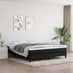 Saltea cu arcuri buzunar, fermitate medie, negru, 160x200x20 cm, textil GartenMobel Dekor