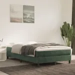 Saltea cu arcuri buzunar, fermitate medie, verde închis, 120x200x20 cm, catifea GartenMobel Dekor